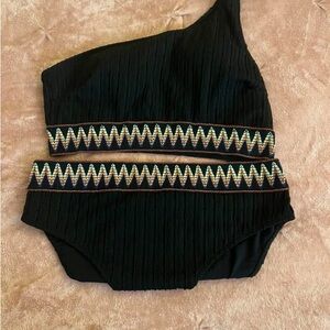 SHEIN Black One-Shoulder Bikini